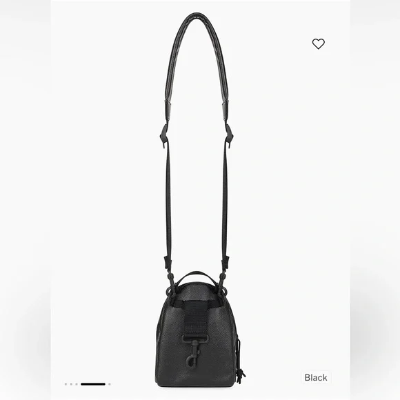 BALENCIAGA Mini Unisex Crossbody Backpack in black calfskin leather - Like New - Picture 2 of 14
